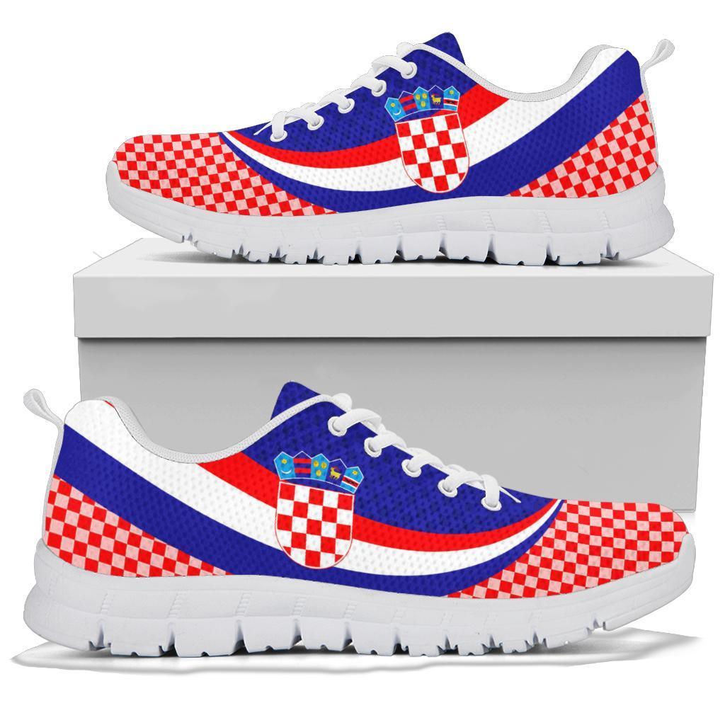 Croatia Sneakers - Croatia Coat Of Arms and  Flag Color