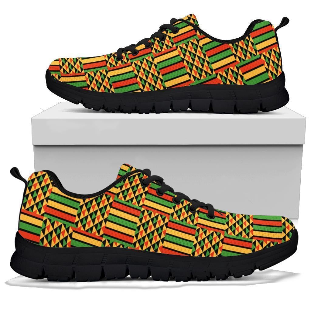 African Shoes - Ambesonne Kente Sneakers