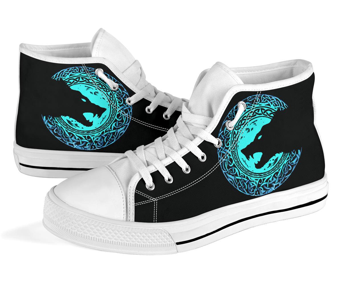 Viking High Top Shoes Fenrir Norse Wolf RLT12
