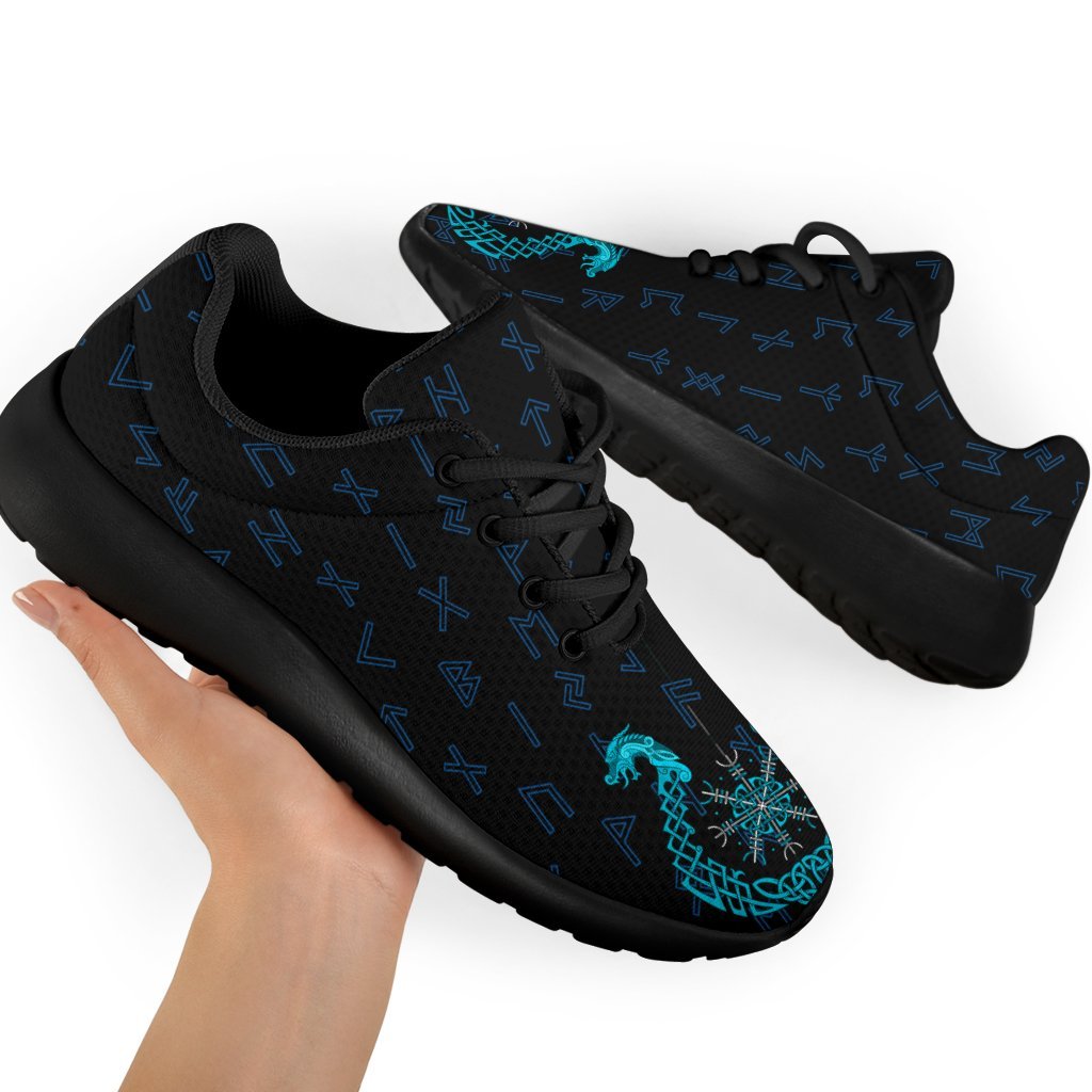 Viking Sport Sneakers, Aegishjalmur Helm Of Awe Blue Edition RLT12