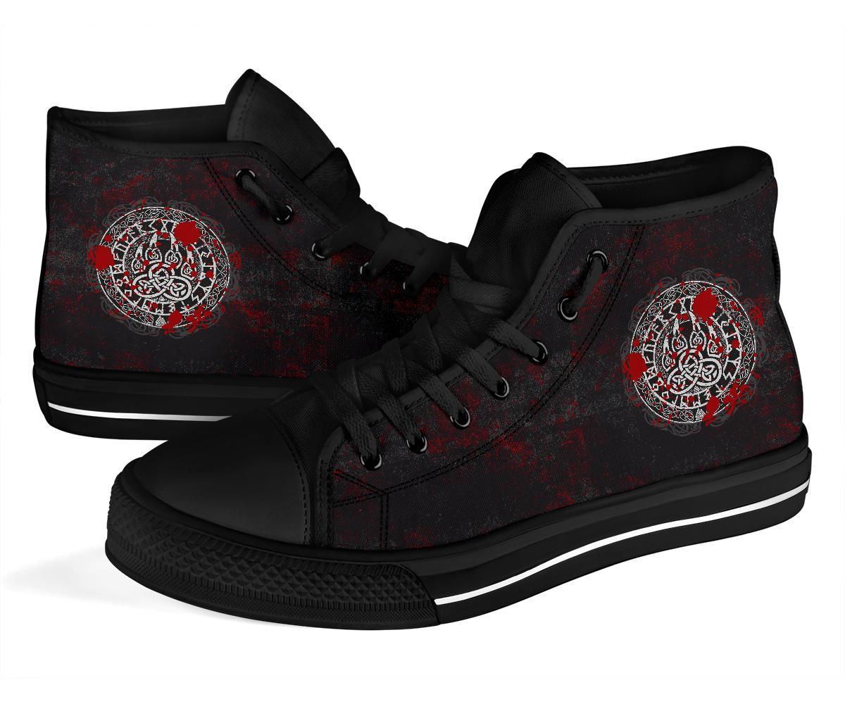 Viking High Top Shoes Viking Bear Claws Blood Tattoo RLT12