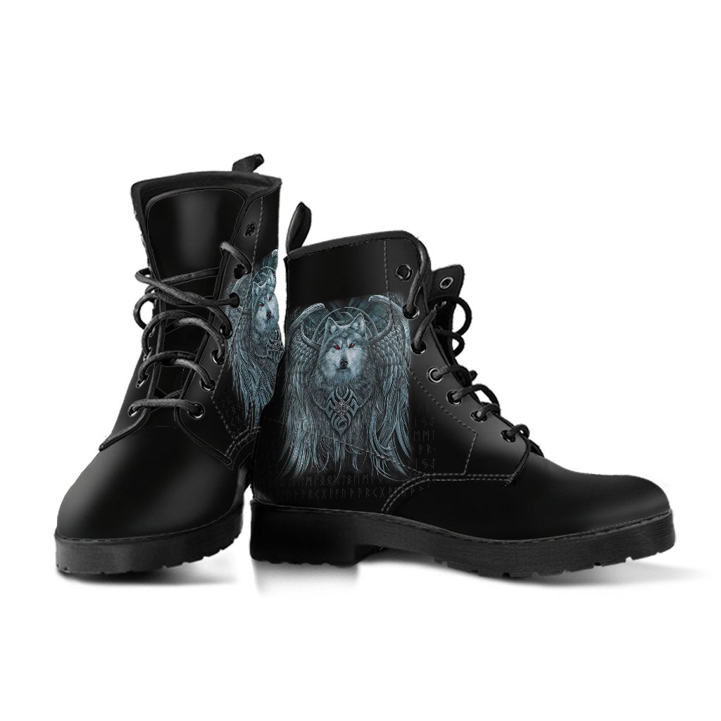 Viking Leather Boots, Spiral Wolf Spirit RLT12
