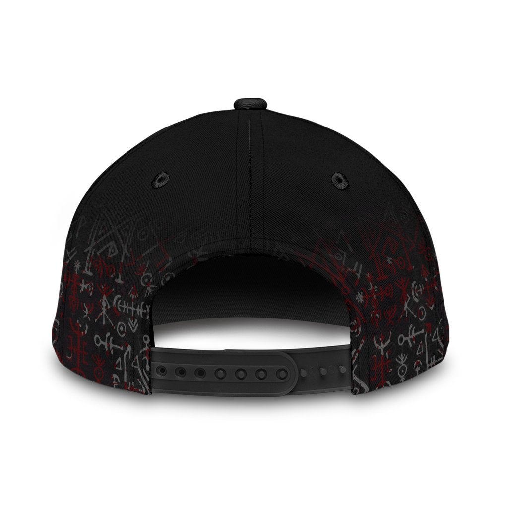 Viking Classic Cap Fierce Blood Wolf Symbol Of A Viking Nordic RLT12