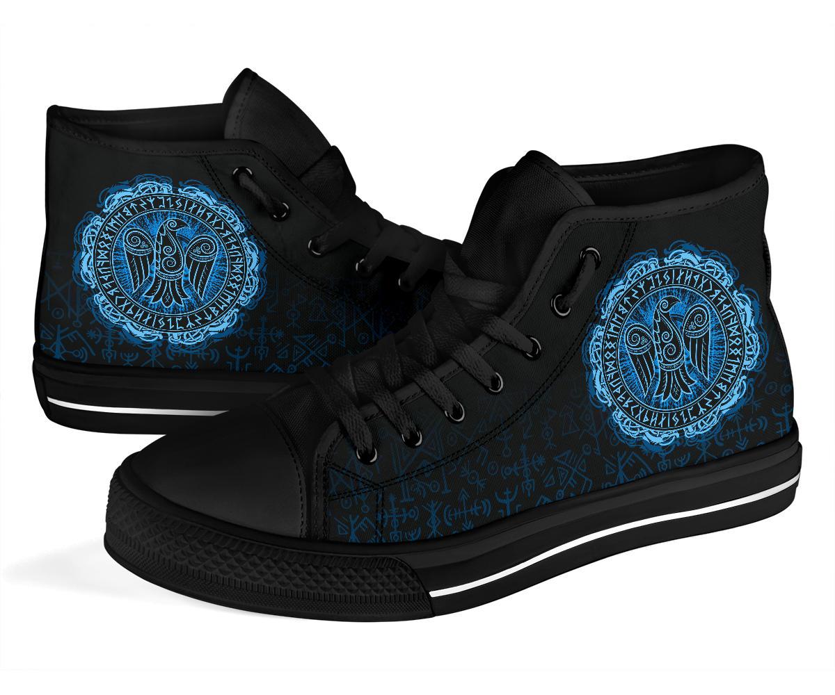Viking High Top Shoes Raven Celtic Cyan RLT12
