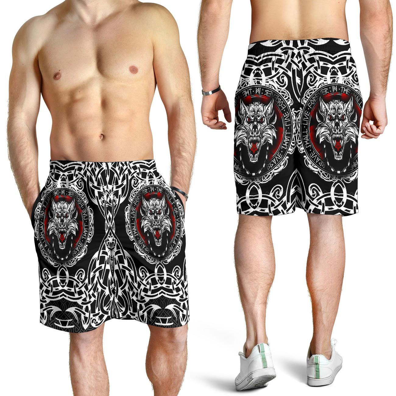 Viking Men's Shorts, Fenrir Wolf RLT12