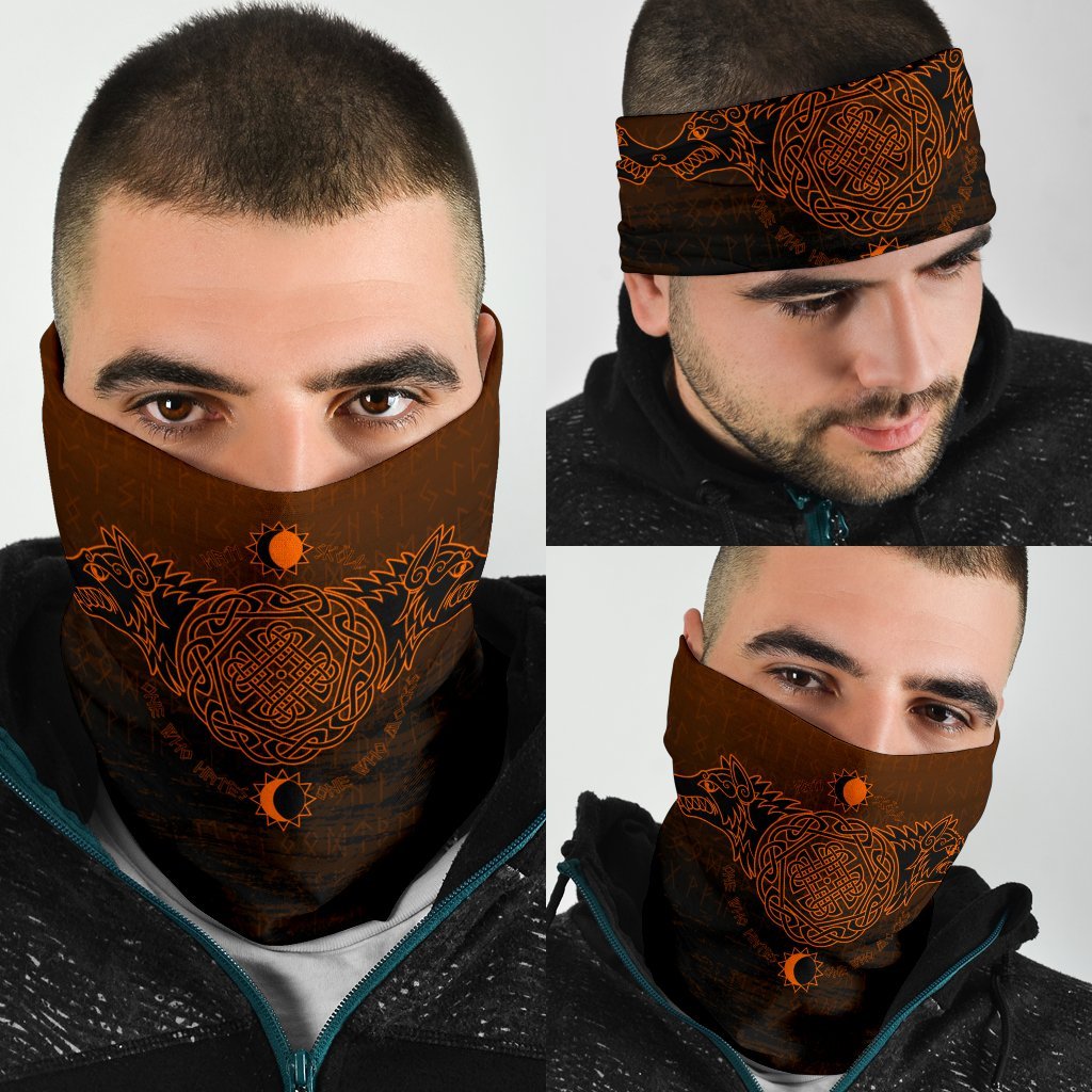 Viking Bandana 3 Pack, Skoll and Hati Orange RLT12