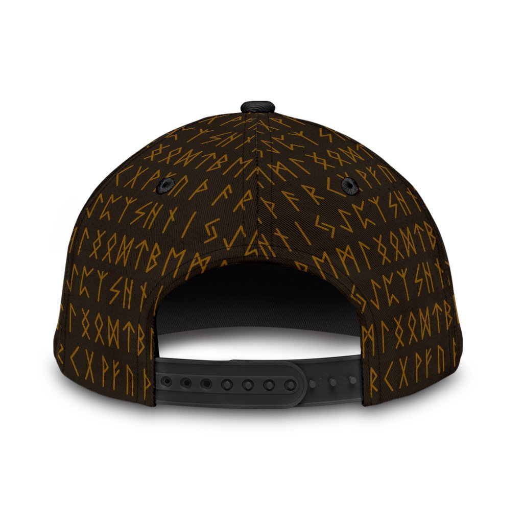 Viking Classic Cap The Raven Of Odin Rune, Gold RLT12