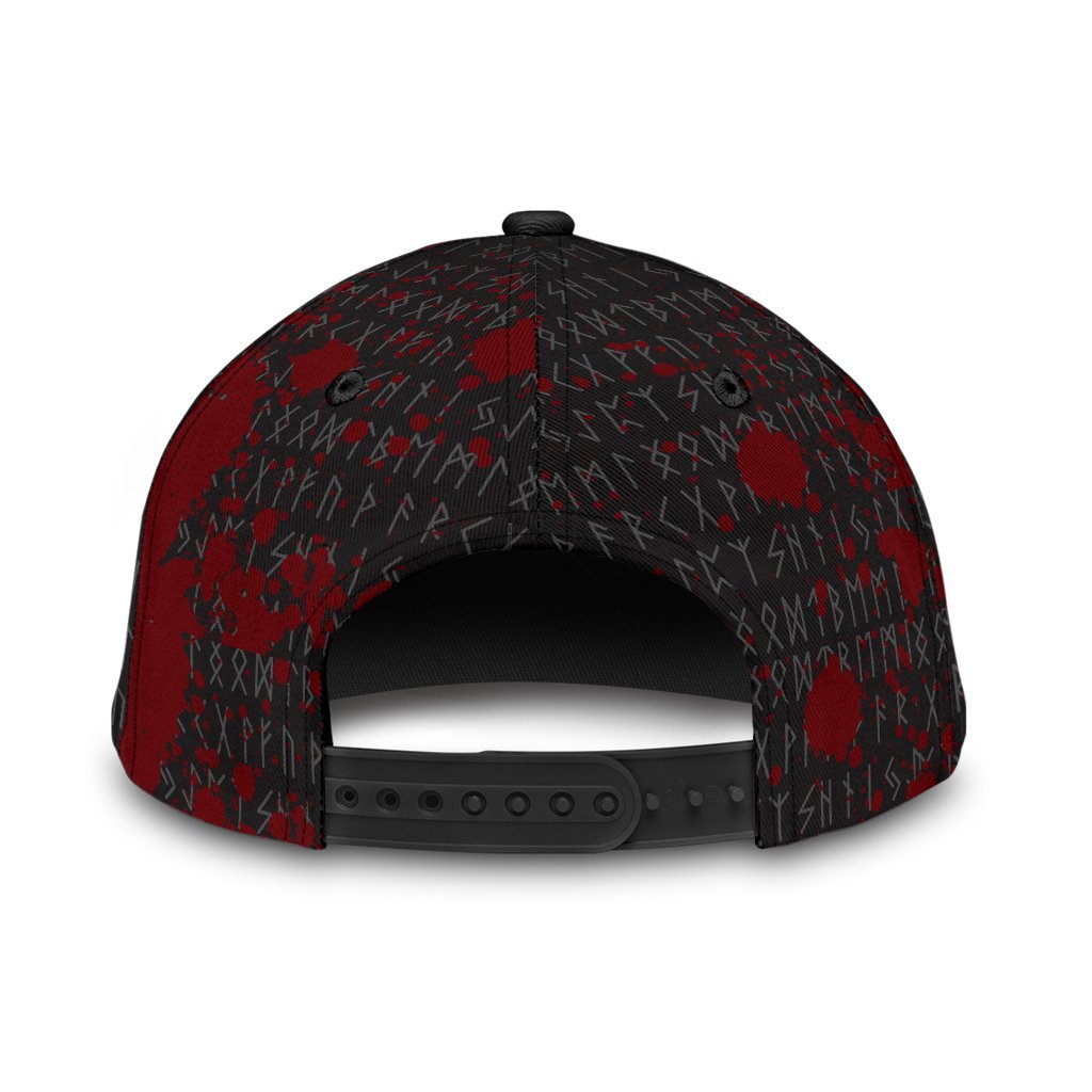 Viking Classic Cap The Raven Of Odin Rune Blood RLT12