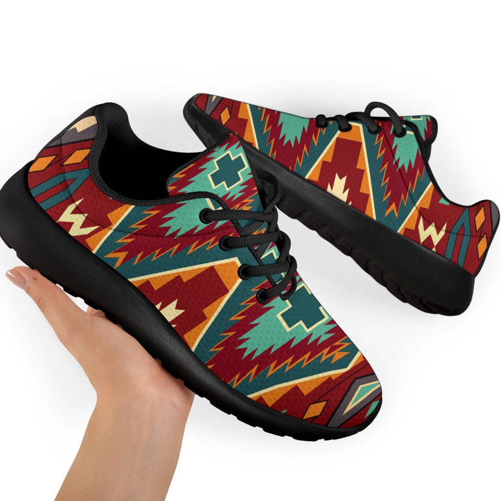 Native American Red Pattern Sport Sneakers LT10