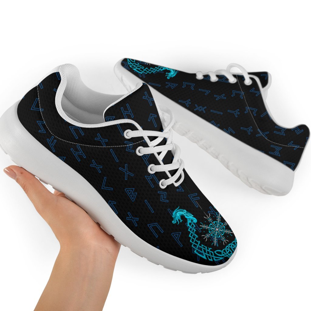 Viking Sport Sneakers, Aegishjalmur Helm Of Awe Blue Edition RLT12