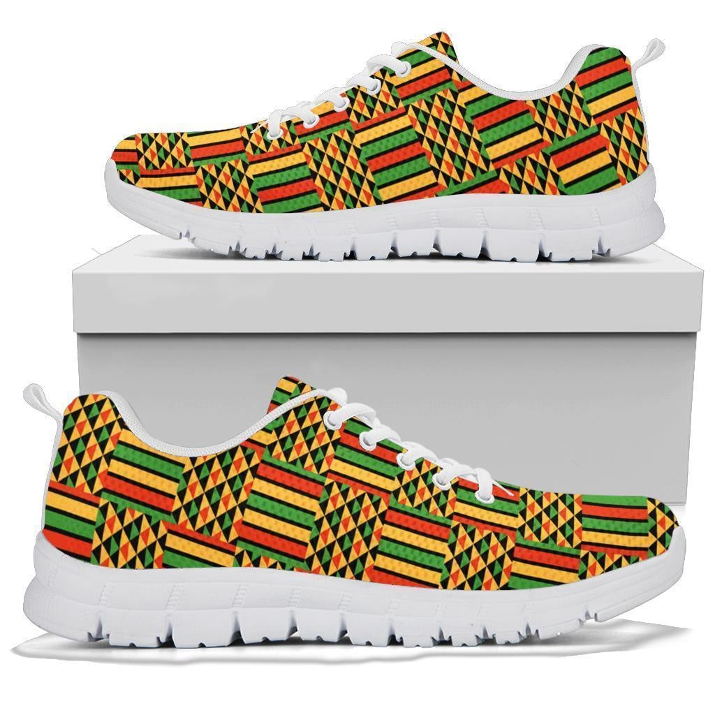 African Shoes - Ambesonne Kente Sneakers