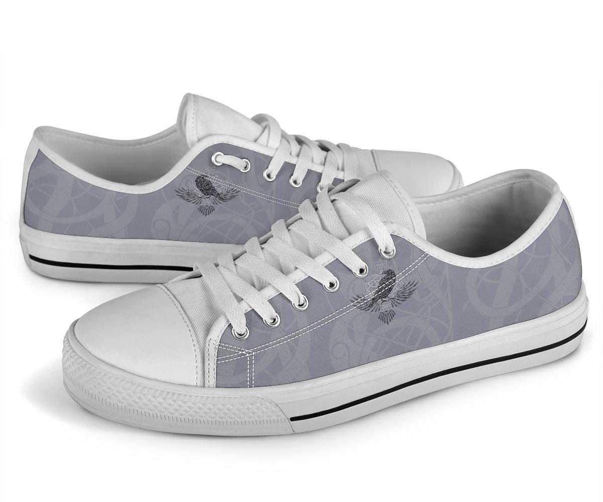 Viking Low Top Shoes Odin's Celtic Raven Scandinavian Tattoo RLT12