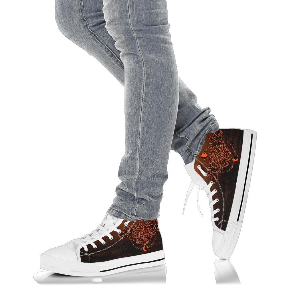 Viking High Top Shoes, Skoll and Hati Orange RLT12