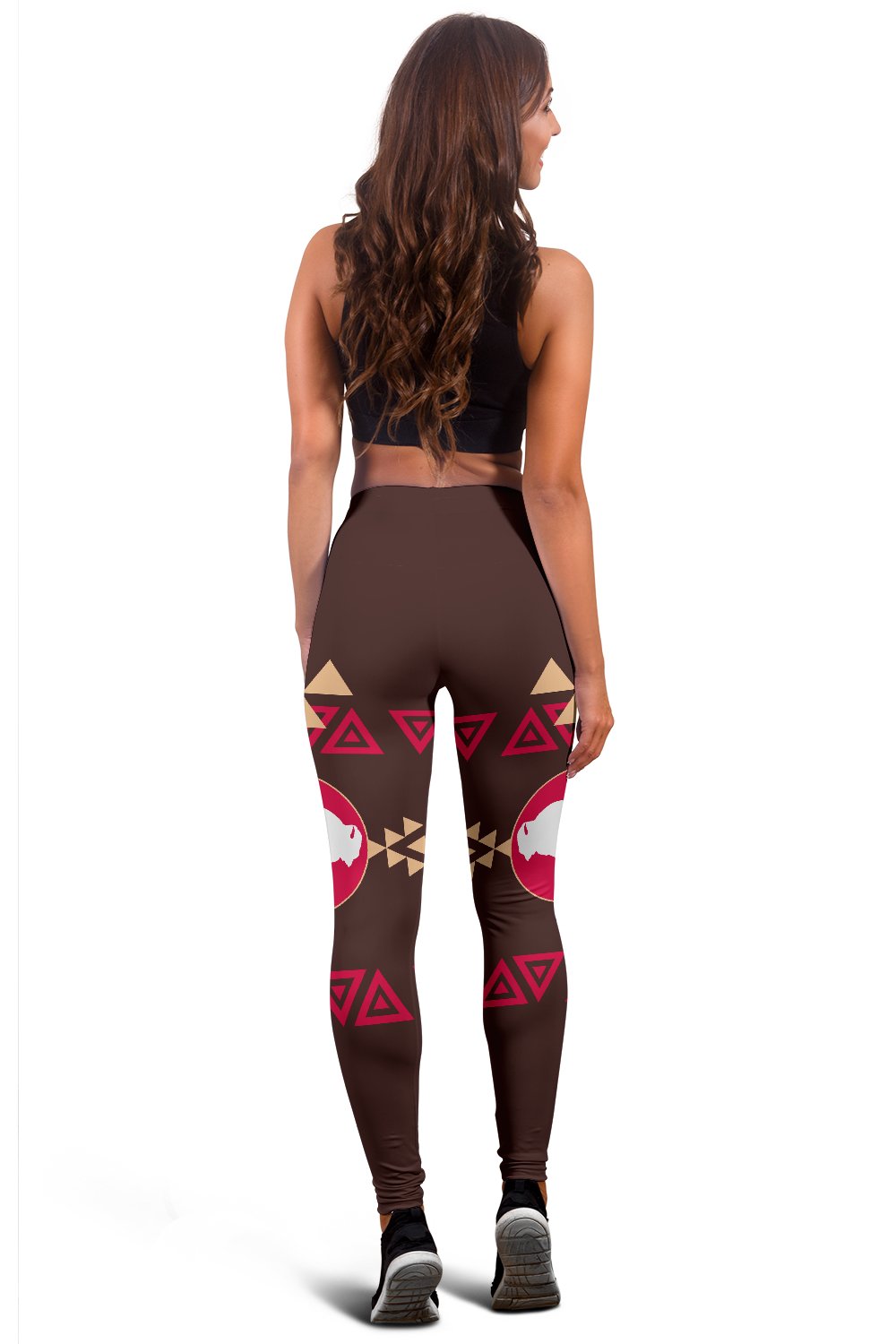 Brown Bison Native American Women's Leggings LT10