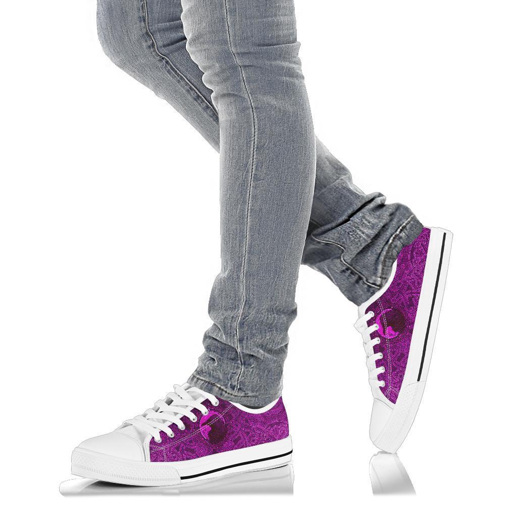 Viking Low Top Shoes, Ethnic Odin Raven Pink RLT12