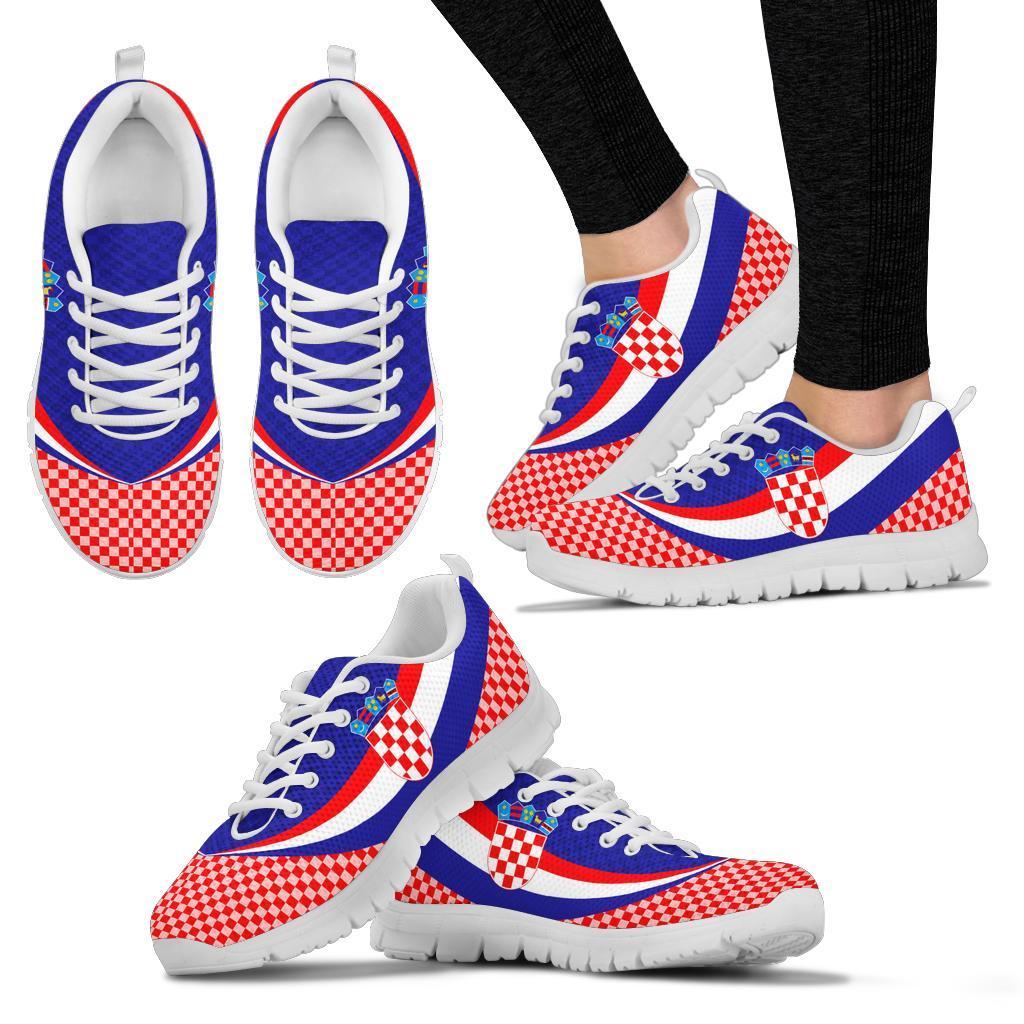 Croatia Sneakers - Croatia Coat Of Arms and  Flag Color