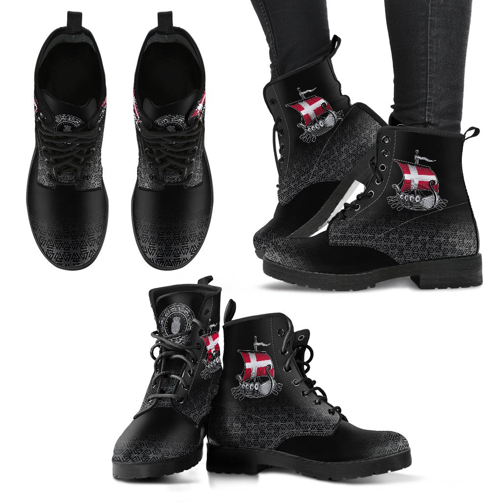 Viking Leather Boots Danish Drakkar RLT12