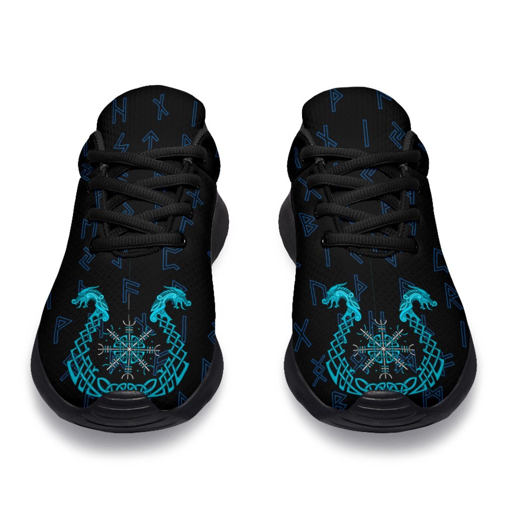 Viking Sport Sneakers, Aegishjalmur Helm Of Awe Blue Edition RLT12