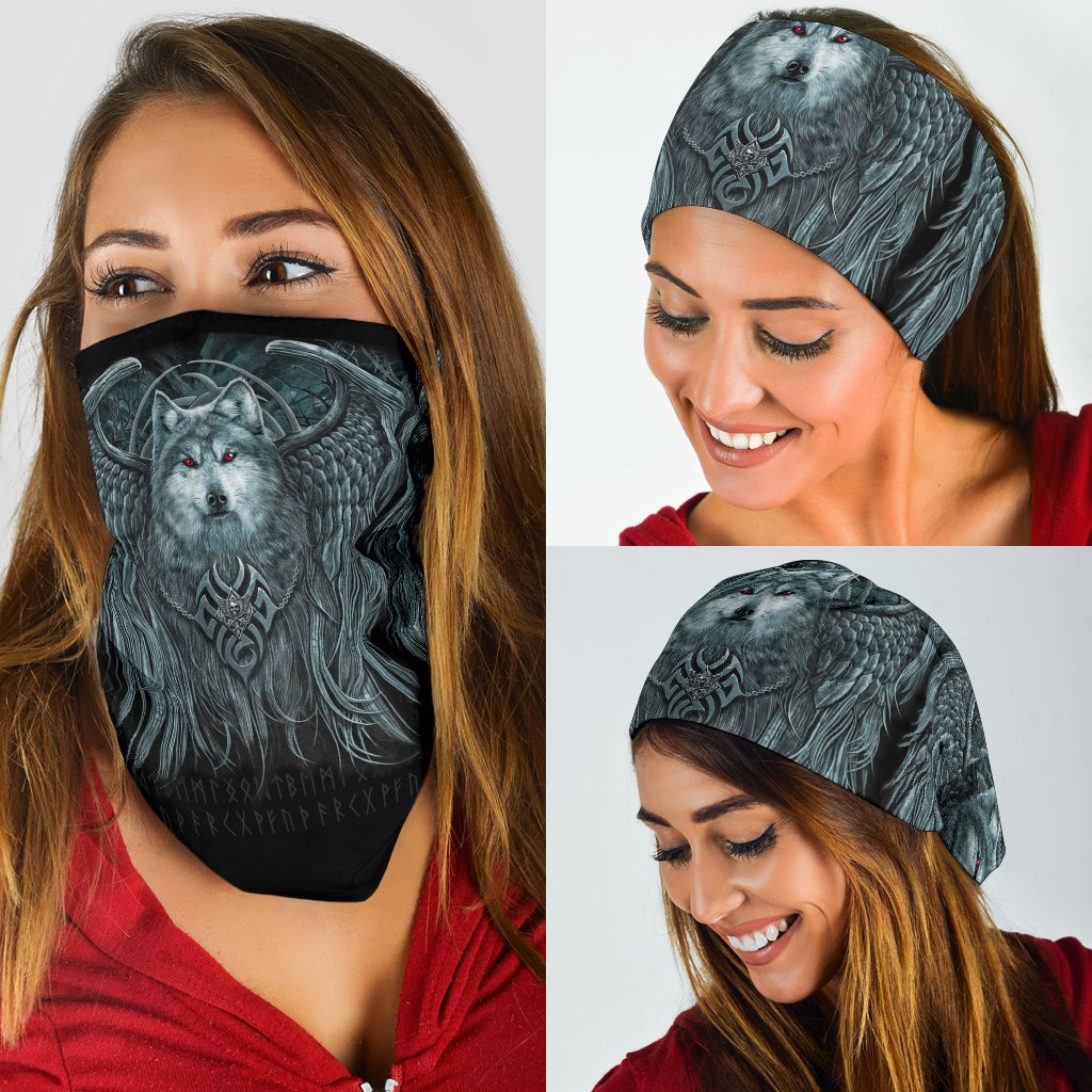 Viking Bandana 3 Pack, Spiral Wolf Spirit RLT12