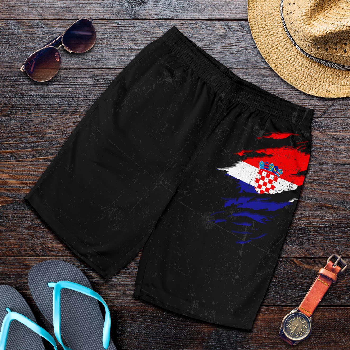 Croatia in Me  Men's Shorts - Special Grunge Style