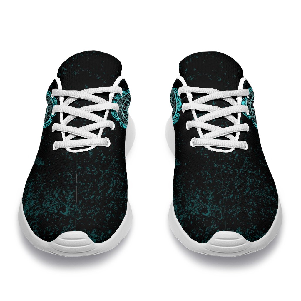 Viking Sport Sneakers - Viking Bear Claws Cyan Tattoo RLT12