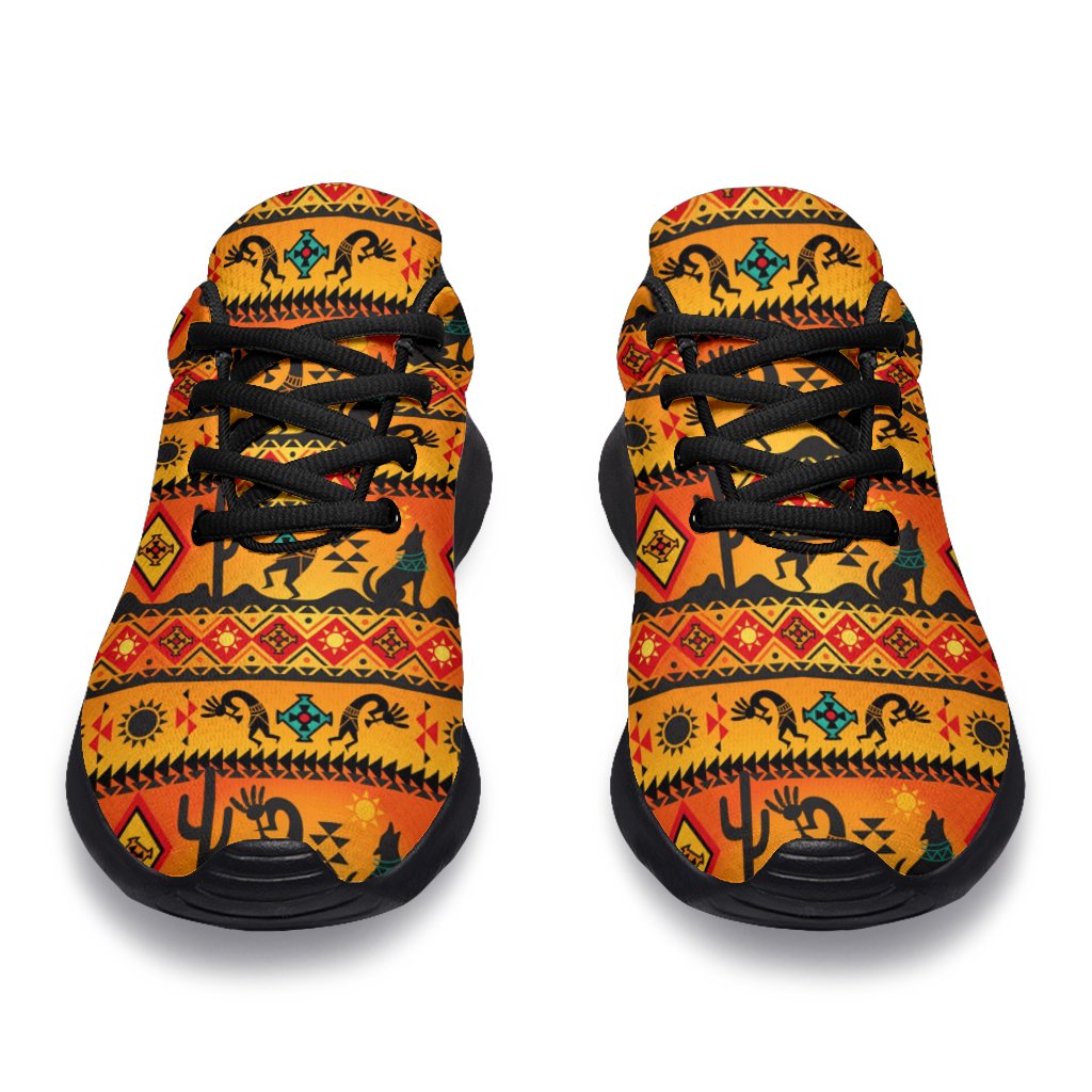 Kokopelli Myth Yellow Native American Sport Sneakers LT10