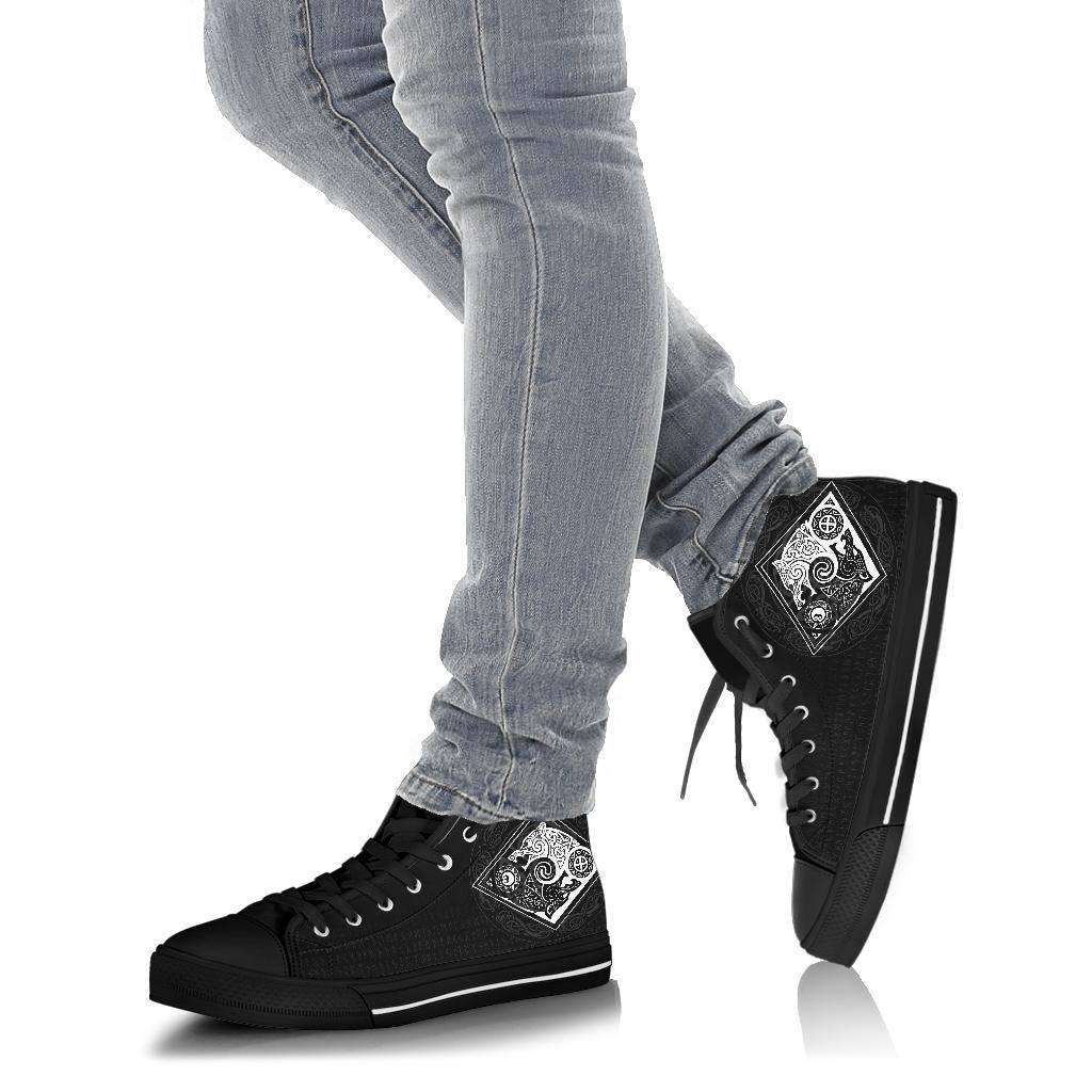 Vikings High Top Shoes The Wolves, Skoll and Hati RLT12
