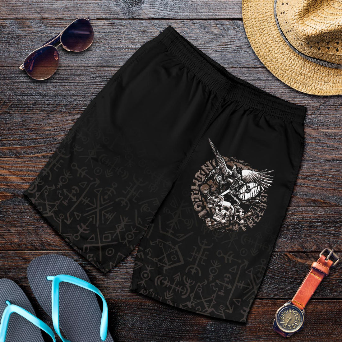 Viking Warrior Tattoo Odin All Over Print Men's Shorts RLT12
