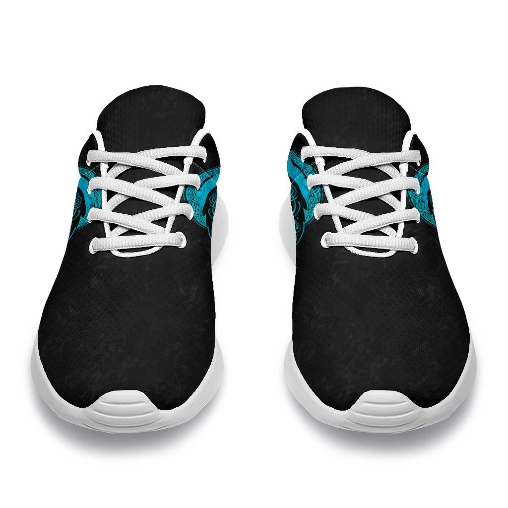 Viking Sport Sneakers - Fenrir Wolf Cyan RLT12