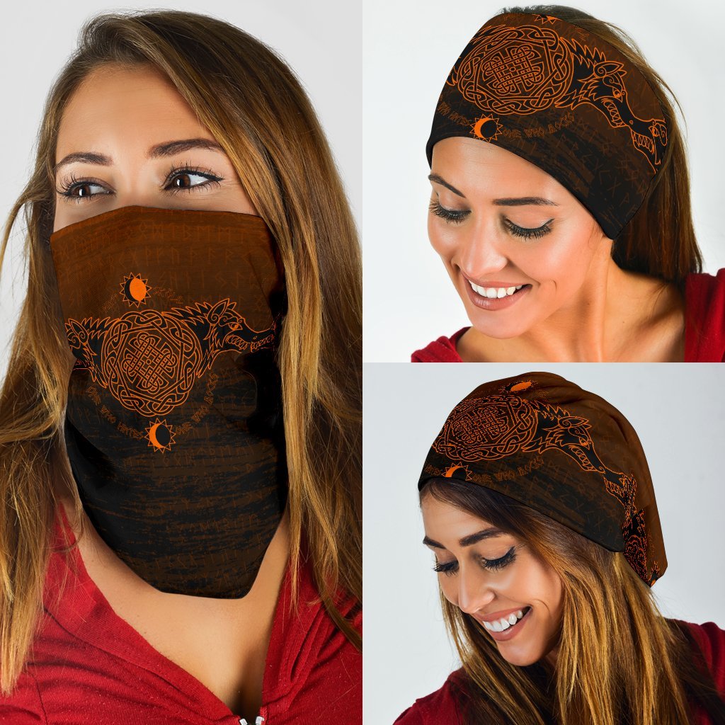 Viking Bandana 3 Pack, Skoll and Hati Orange RLT12