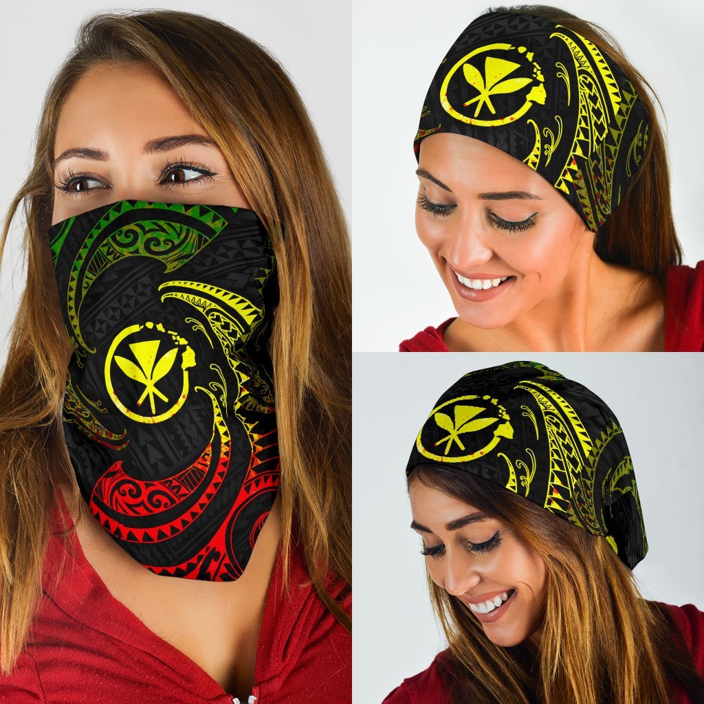 Polynesian Hawaii Bandana 3 - Pack - Reggae Tribal Wave
