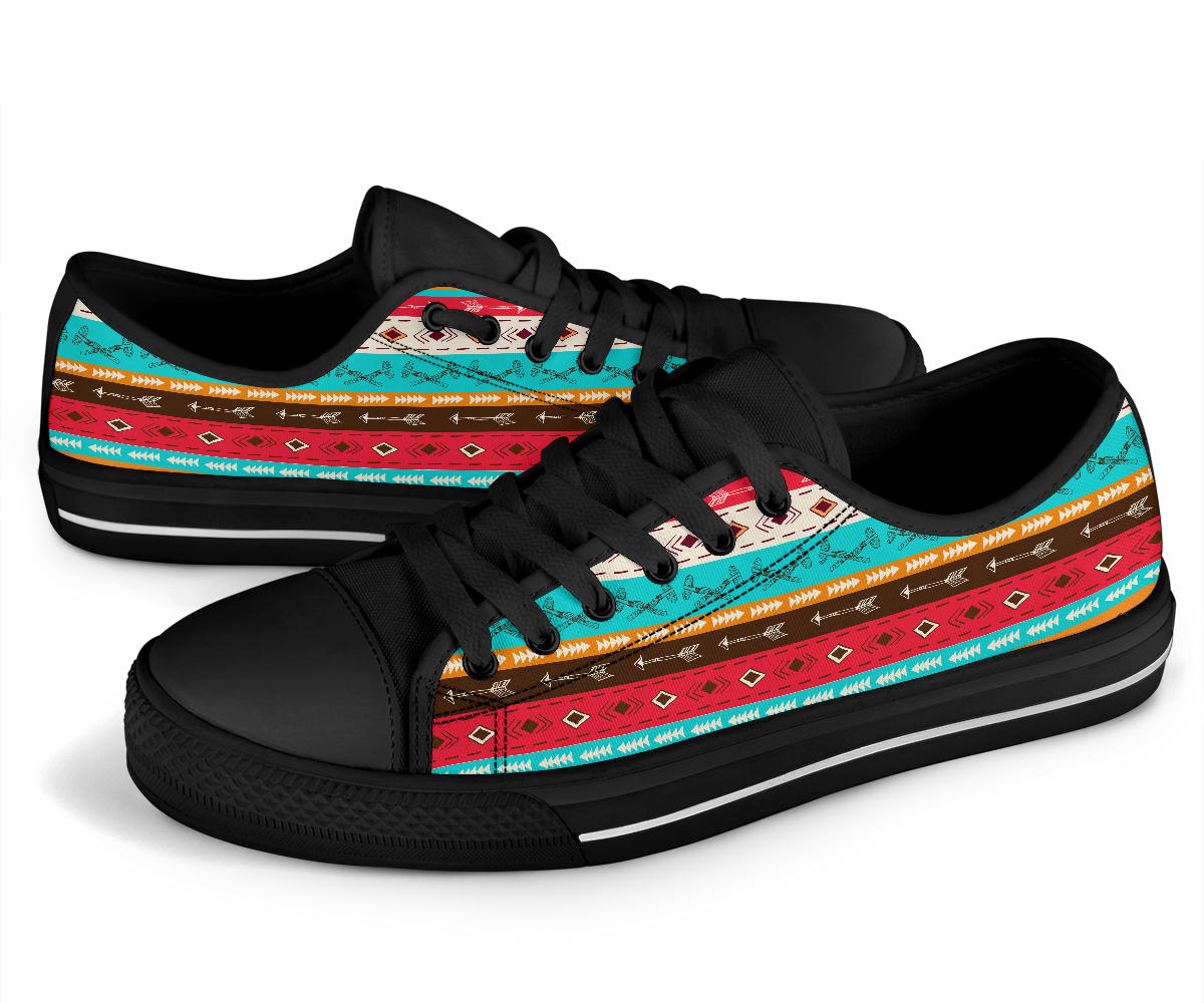 Colorful Ethnic Style Low Top Canvas Shoe LT10