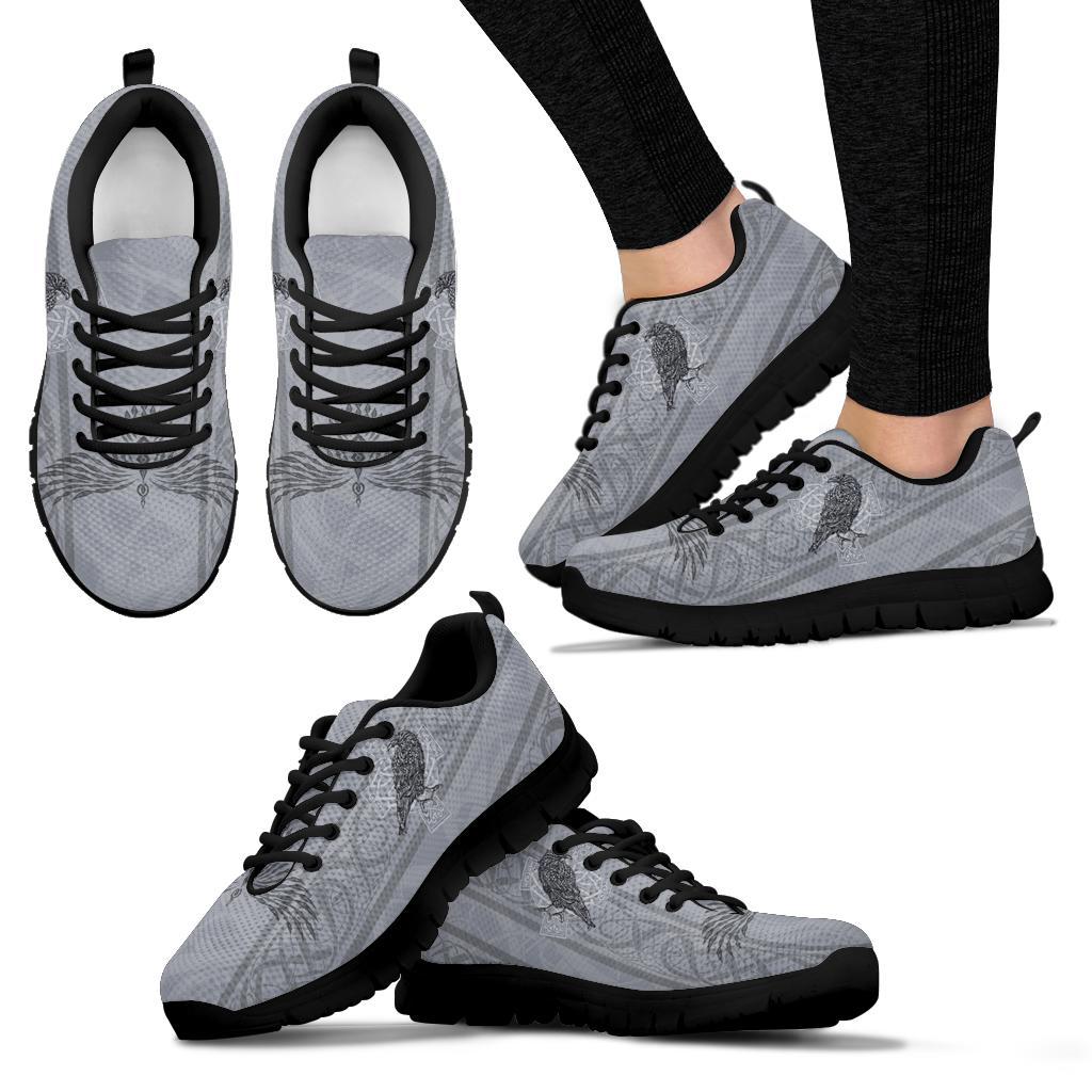 Viking Sneakers - Odin's Celtic Raven - Scandinavian Tattoo RLT12