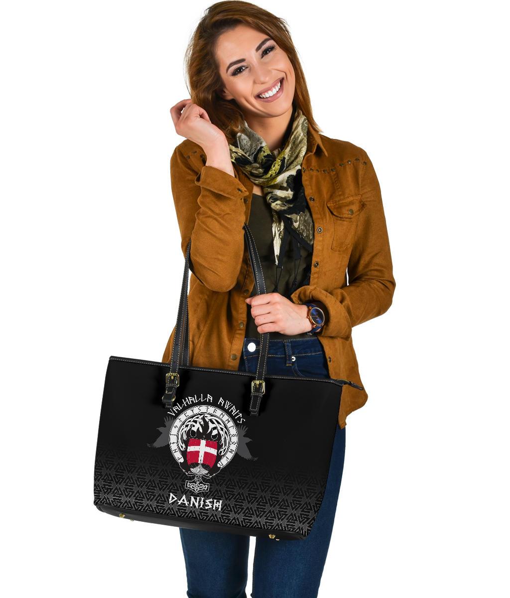 Viking Large Leather Tote Danish Drakkar RLT12