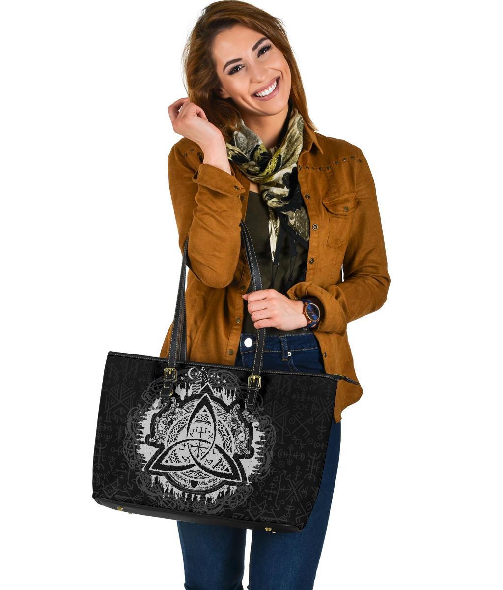 Viking Large Leather Tote Dragon Celtic RLT12