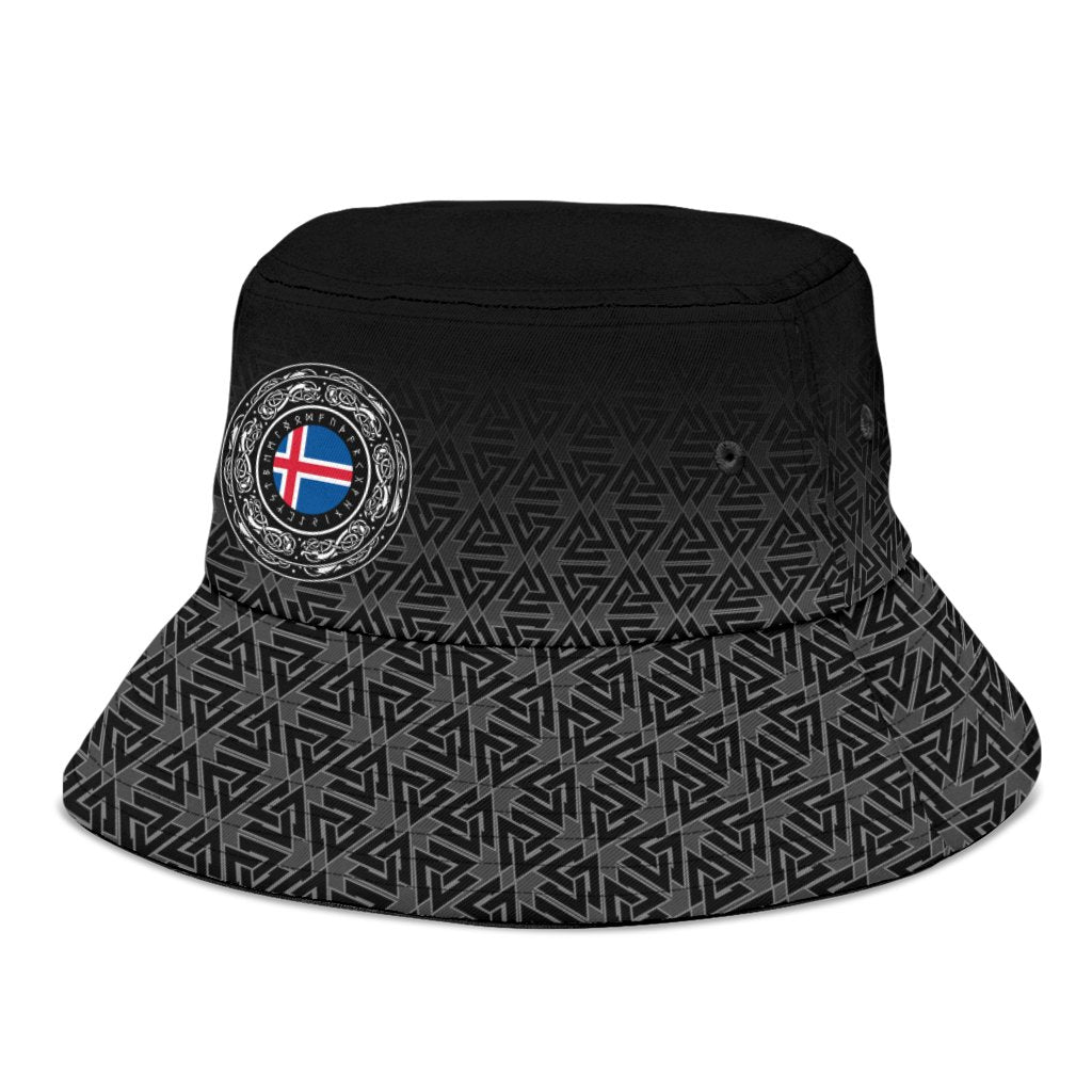 Viking Bucket Hat Iceland Coat Of Arms RLT12