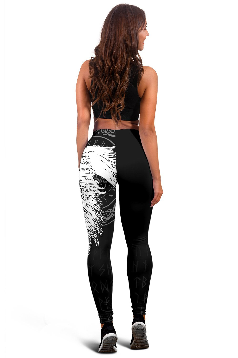 Custom Viking Leggings Mystical Raven Tattoo Special RLT12