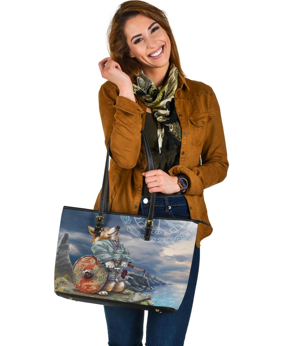 Viking Large Leather Tote, Corgi RLT12