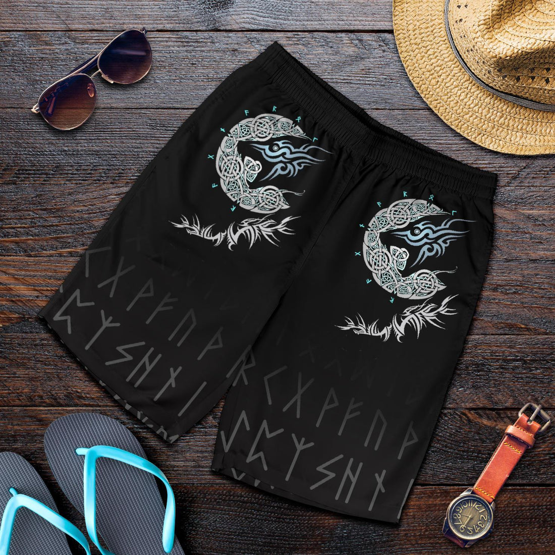 Viking Fenrir Wolf All Over Print Men's Shorts RLT12