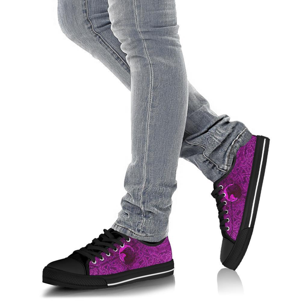 Viking Low Top Shoes, Ethnic Odin Raven Pink RLT12
