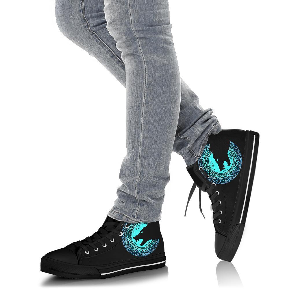 Viking High Top Shoes Fenrir Norse Wolf RLT12