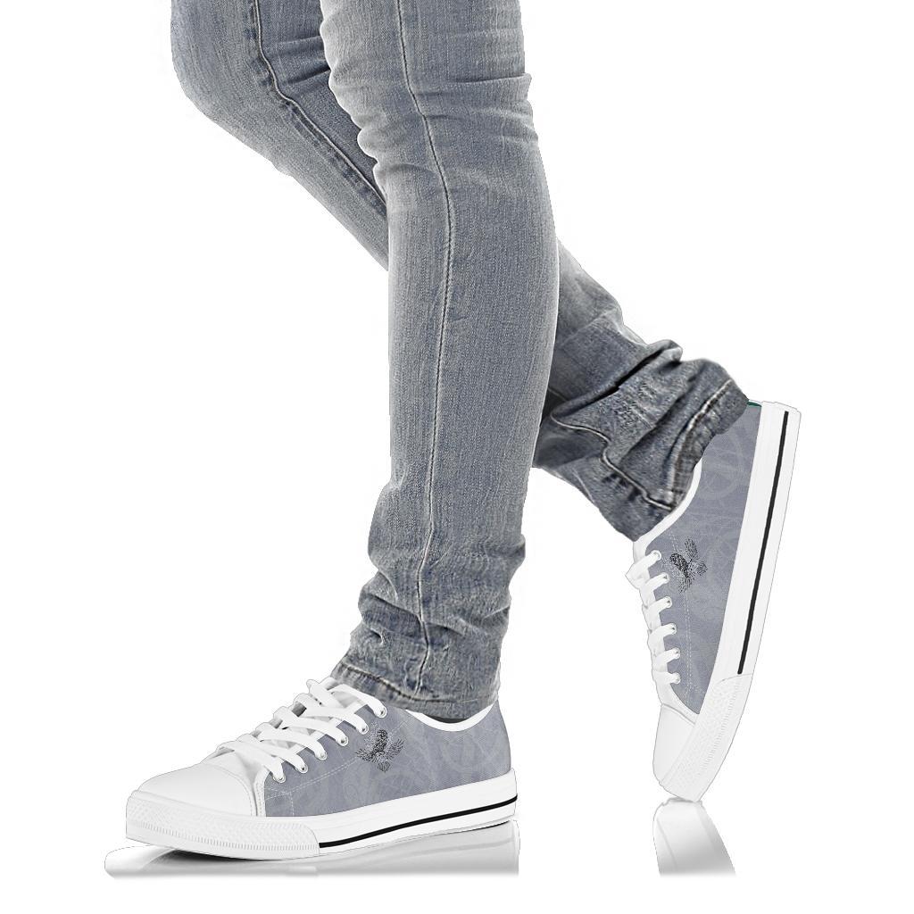 Viking Low Top Shoes Odin's Celtic Raven Scandinavian Tattoo RLT12