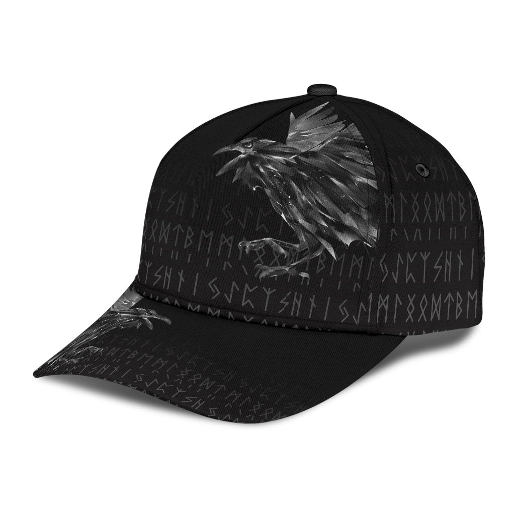 Viking Classic Cap The Raven Of Odin Rune RLT12