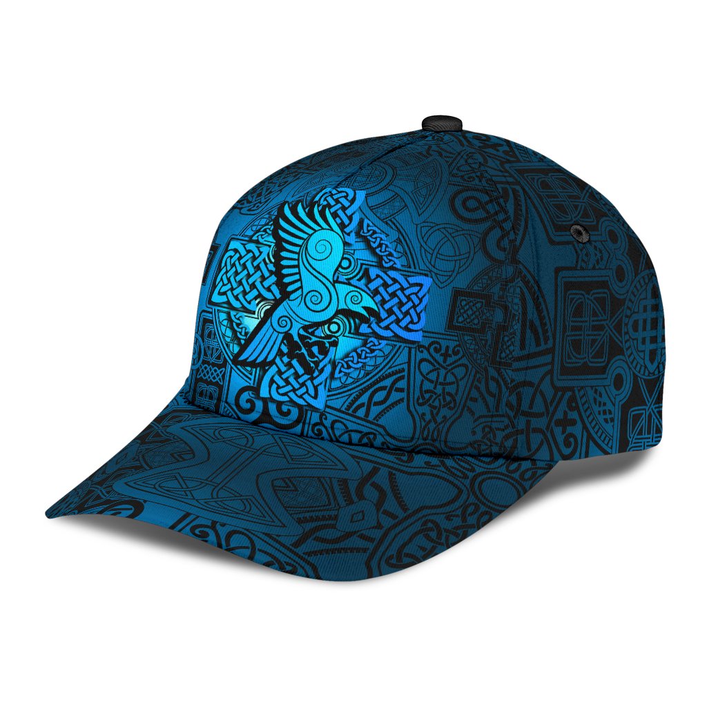 Viking Classic Cap Raven Odin Celtic Cyan RLT12