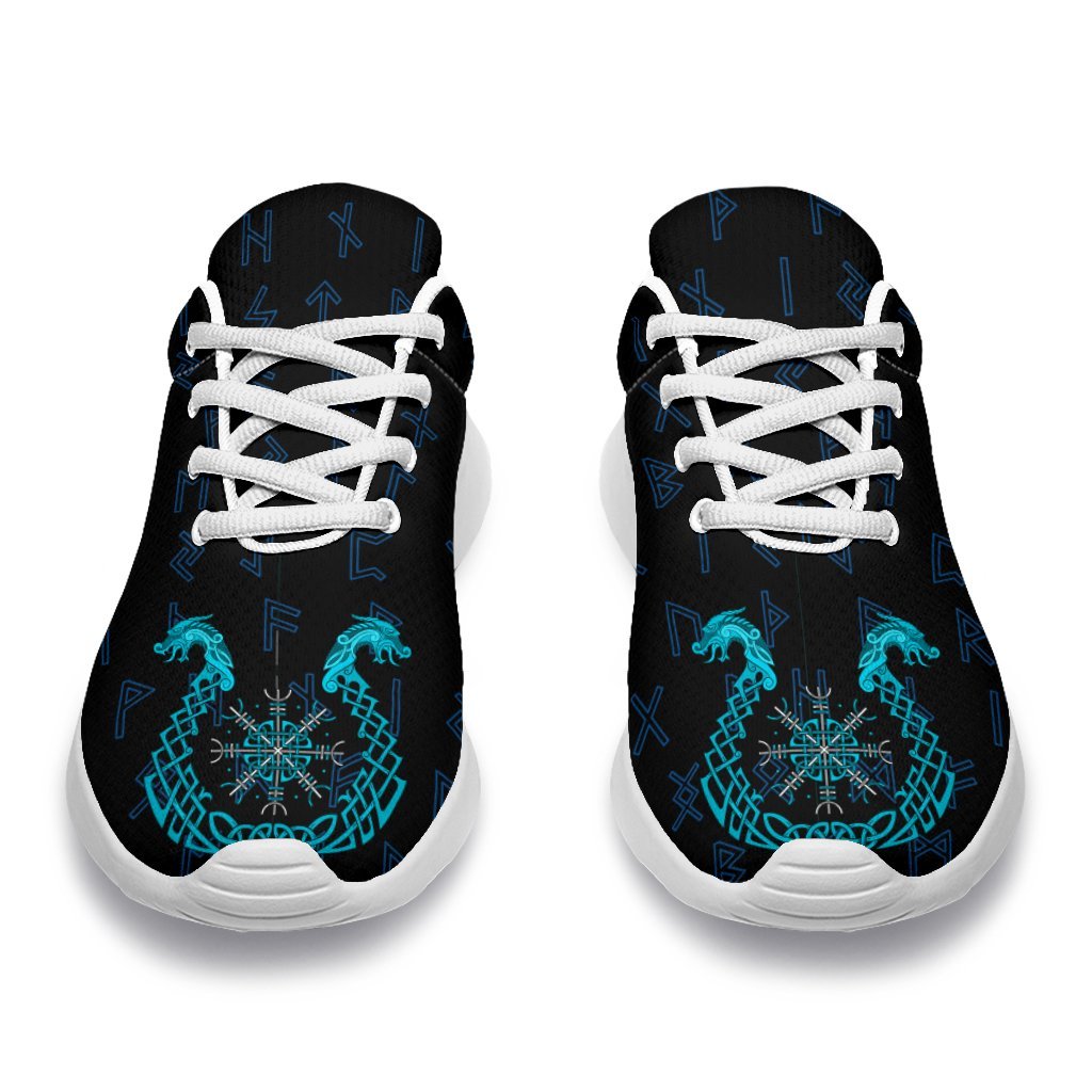 Viking Sport Sneakers, Aegishjalmur Helm Of Awe Blue Edition RLT12