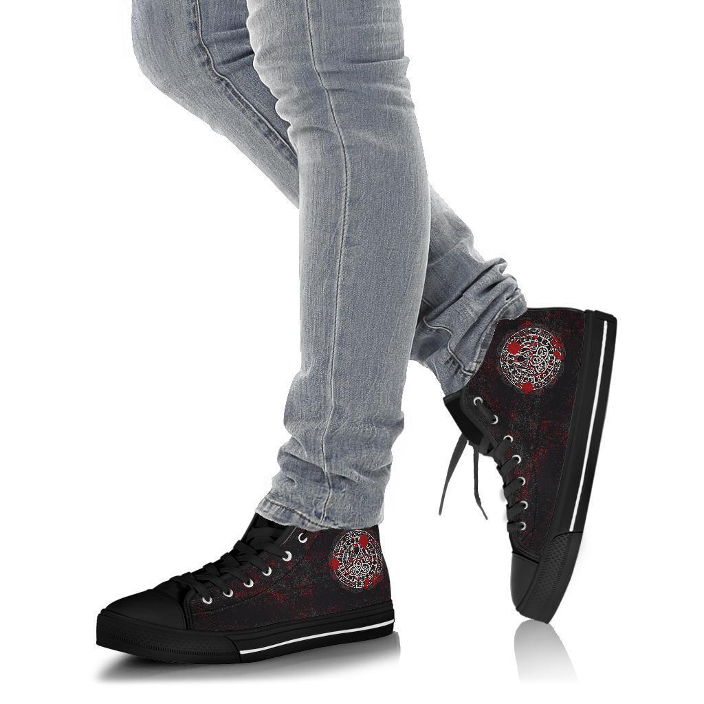 Viking High Top Shoes Viking Bear Claws Blood Tattoo RLT12