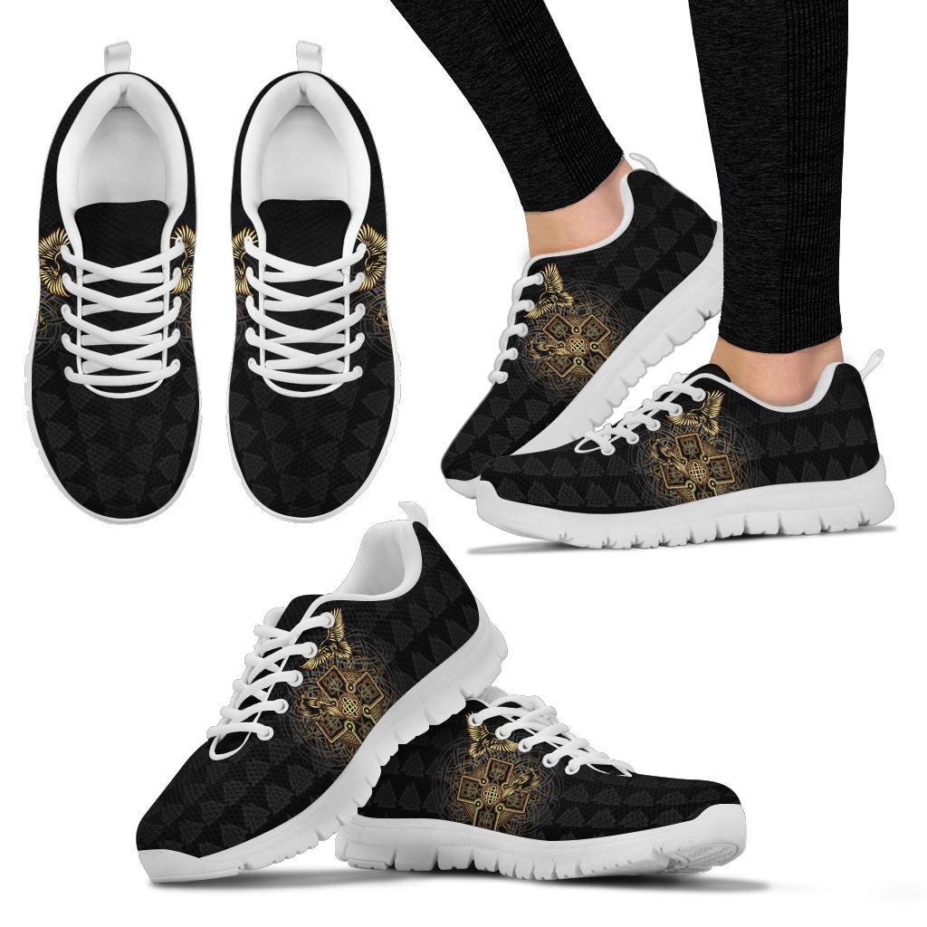 Viking Sneakers - Odin's Celtic Raven Tattoo RLT12