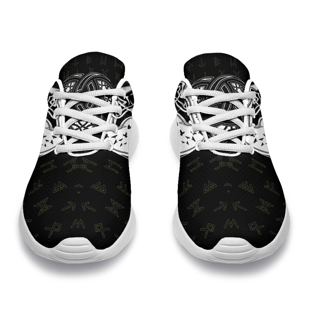 Viking Sporty Sneakers, Skoll and Hati Rune Tattoo RLT12