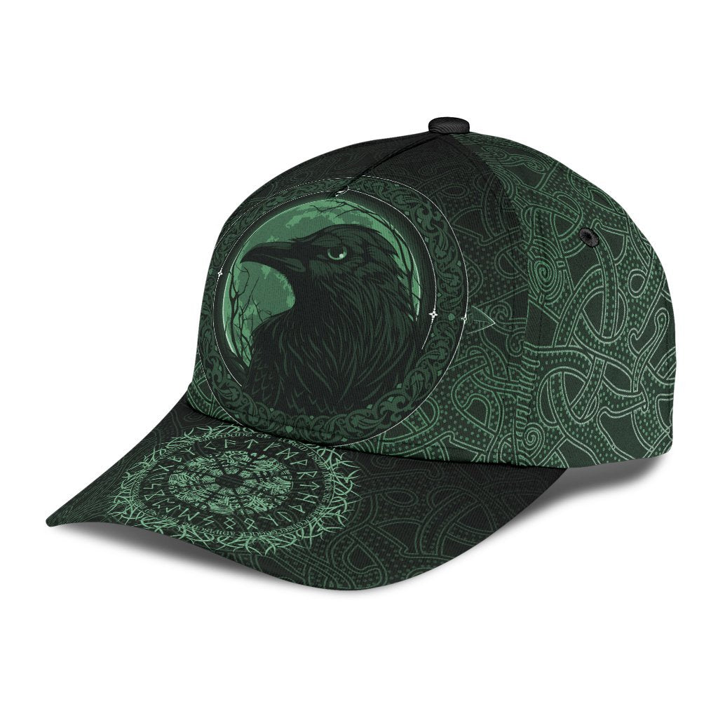 Viking Classic Cap, Ethnic Odin Raven Green RLT12