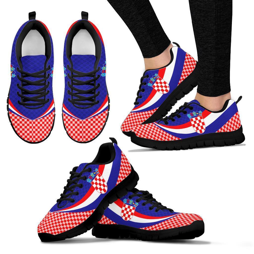 Croatia Sneakers - Croatia Coat Of Arms and  Flag Color